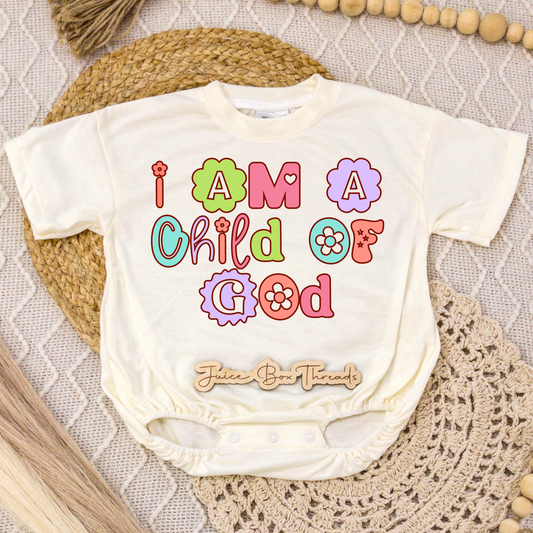 I Am a Child of God Romper/Tee