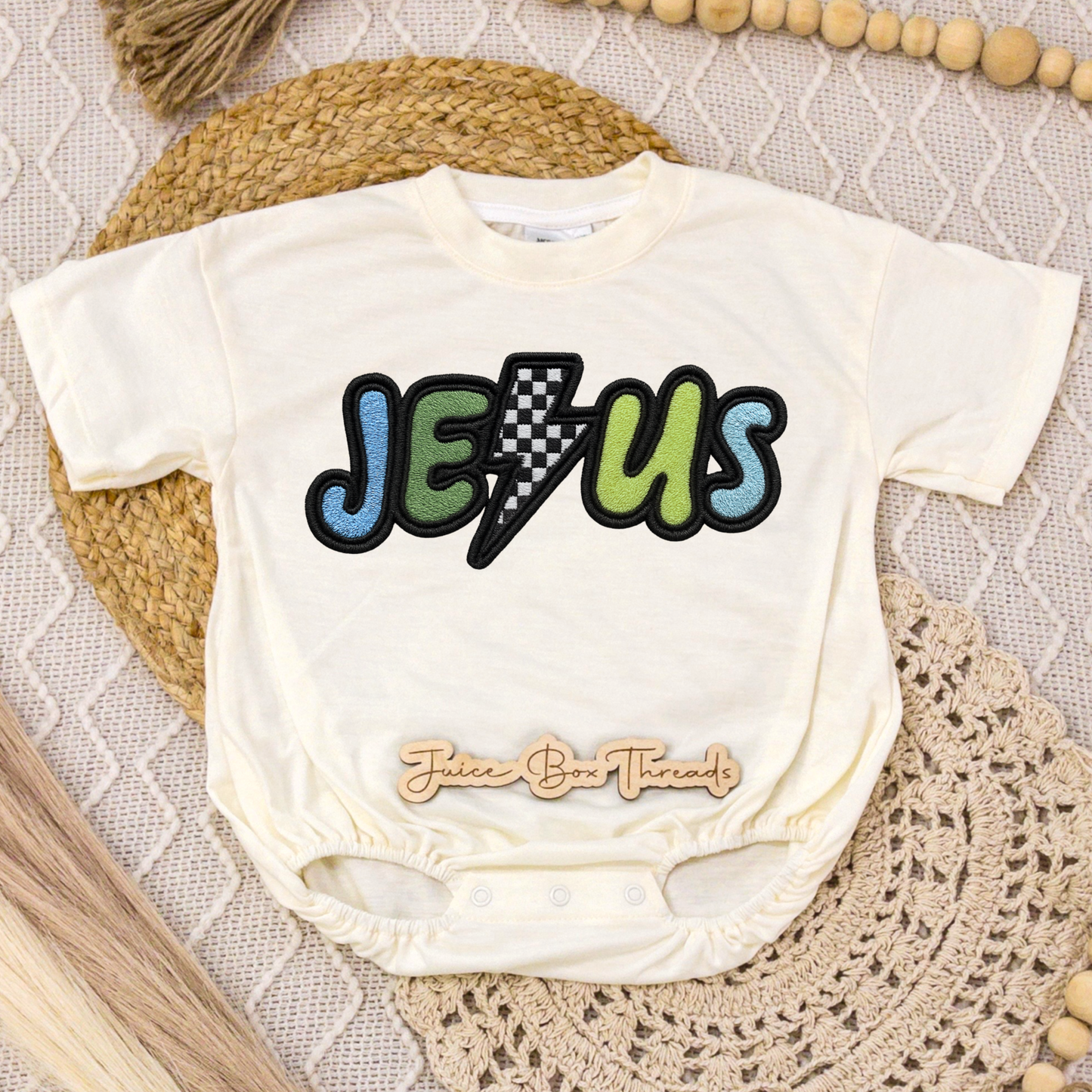 Jesus Patch Romper/Tee