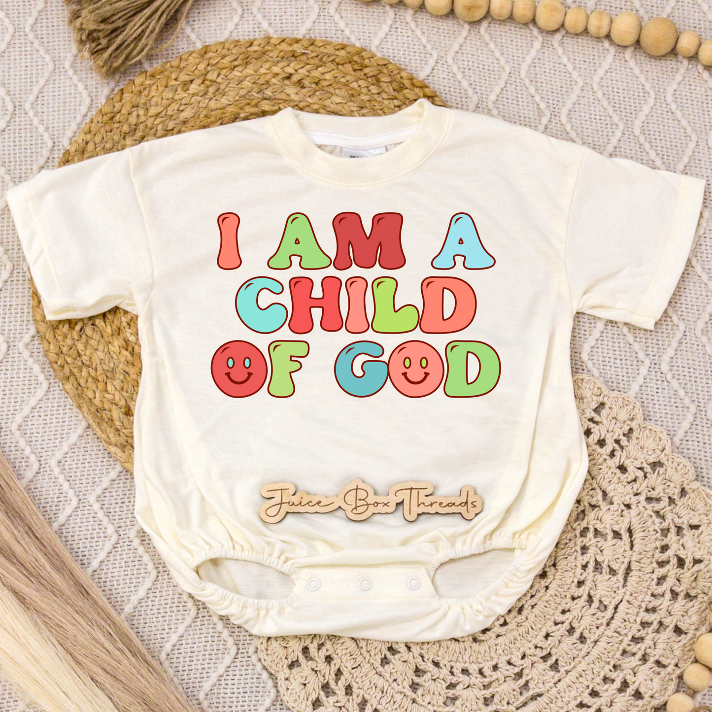 I Am a Child of God Romper/Tee