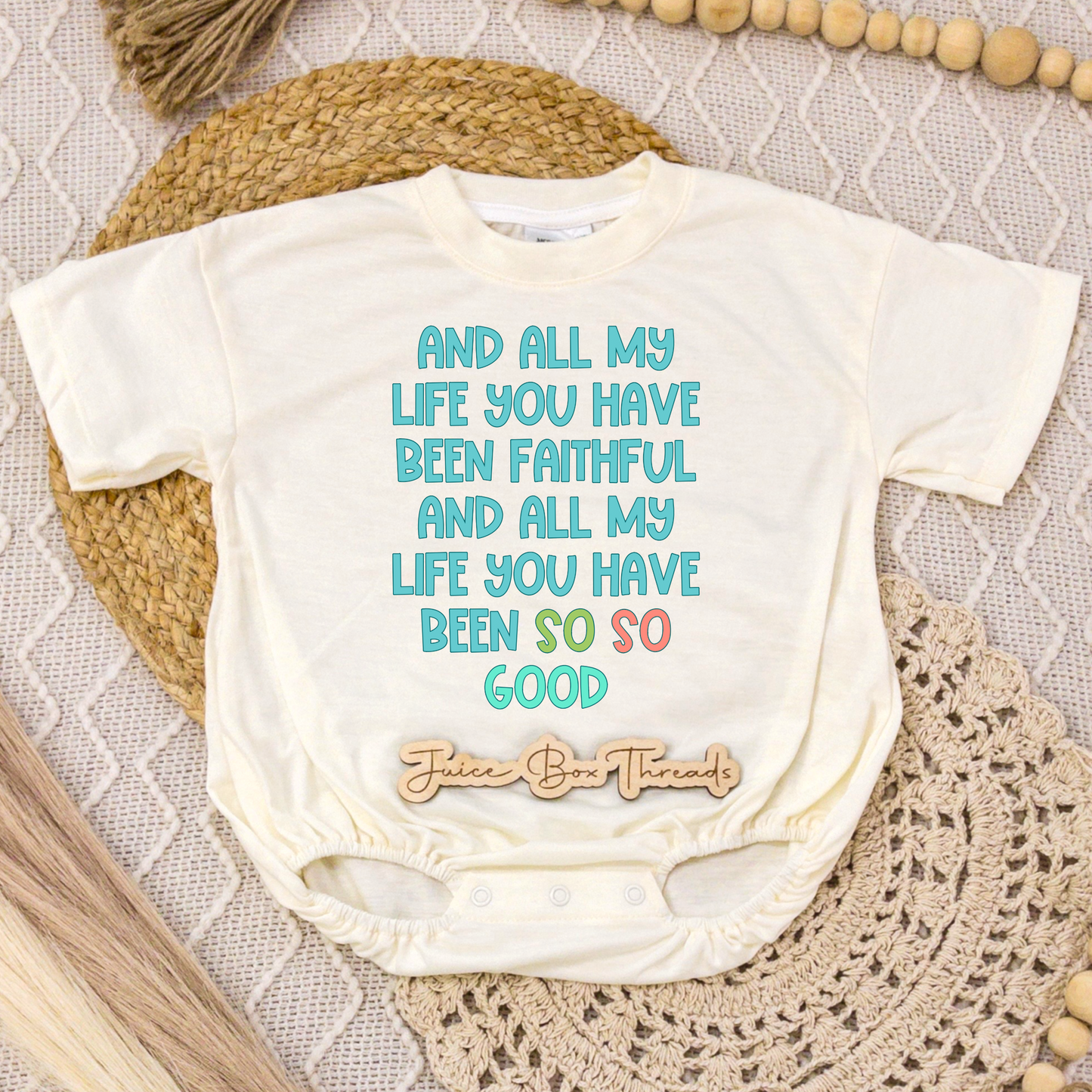 All My Life You Have Been Faithful Boy Romper/Tee