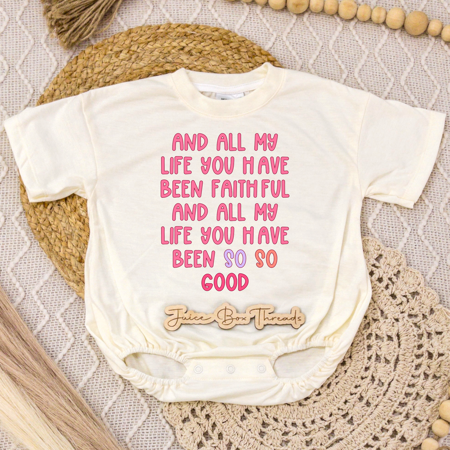 All My Life You Have Been Faithful Girl Romper/Tee