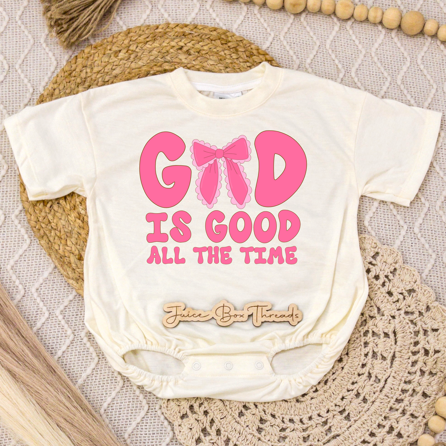 God is Good all the Time Romper/Tee