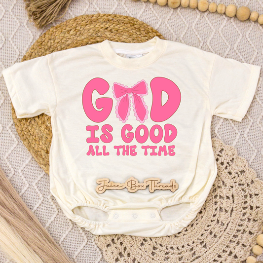 God is Good all the Time Romper/Tee