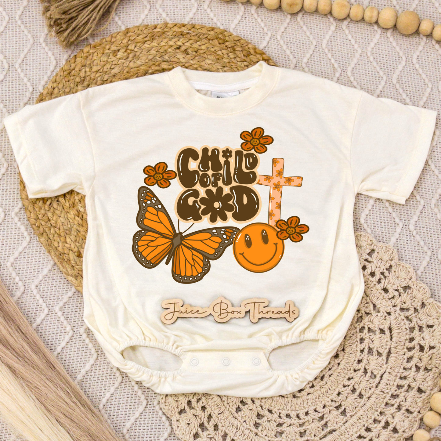 Child of God Butterfly Romper/Tee
