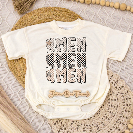 Amen Neutral Romper/Tee