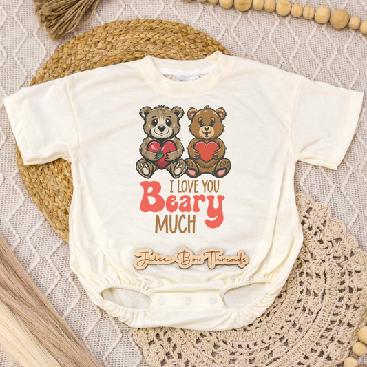 I Love You Beary Much Romper/Tee