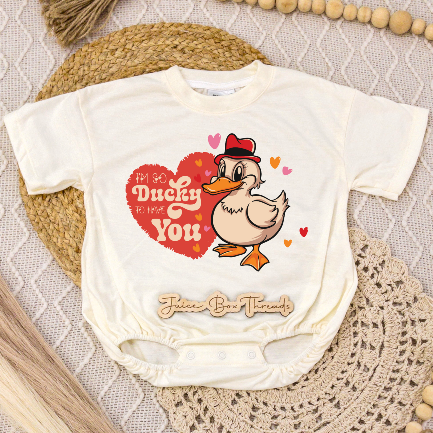 I'm So Ducky to Have You Romper/Tee