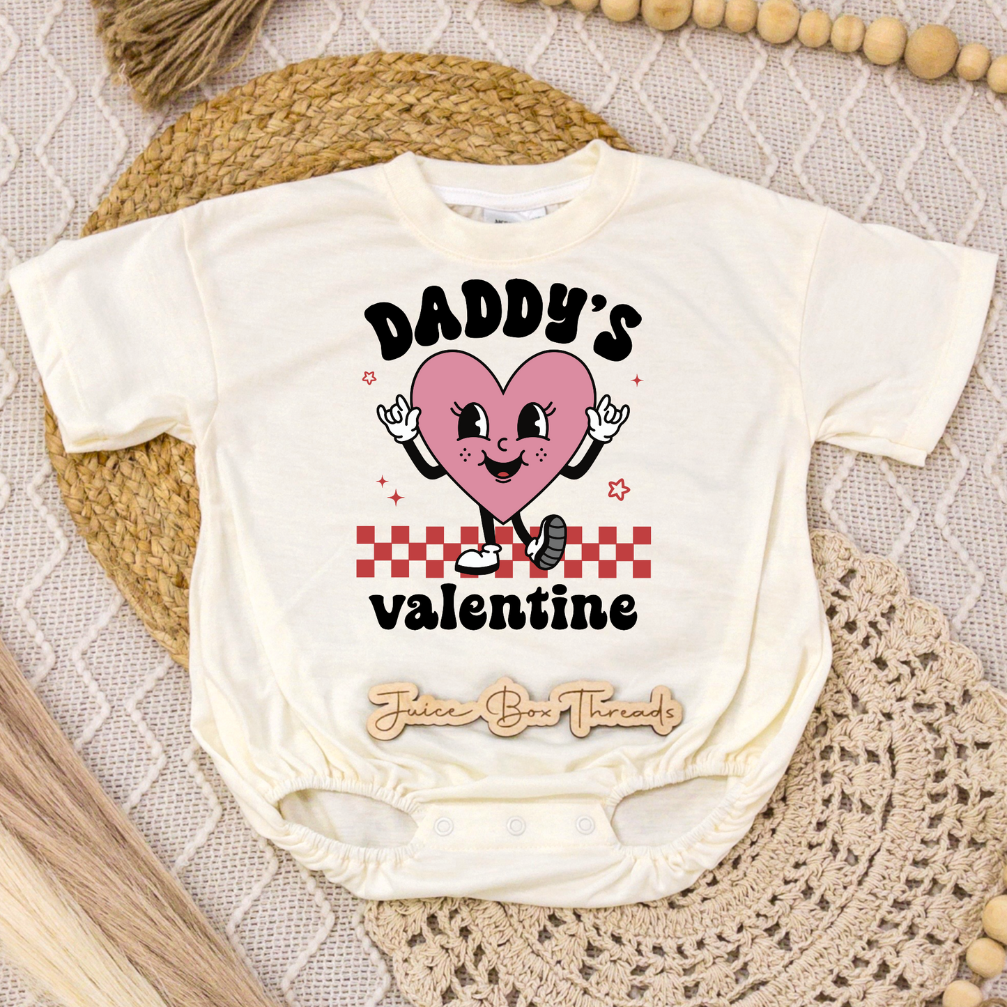 Daddy's Valentine Romper/Tee