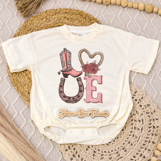 Love Western Valentine's Romper/Tee