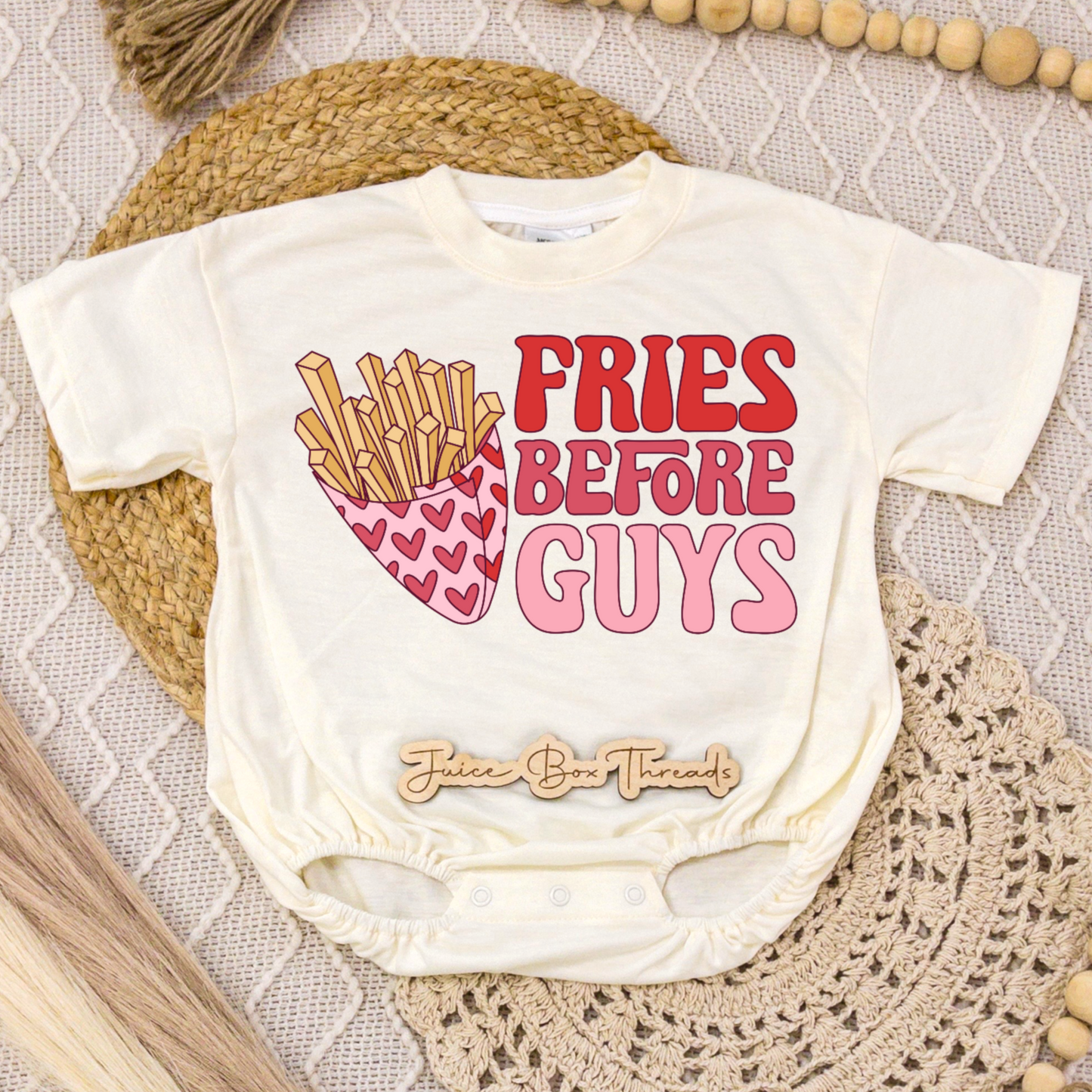Fries Before Guys Romper/Tee