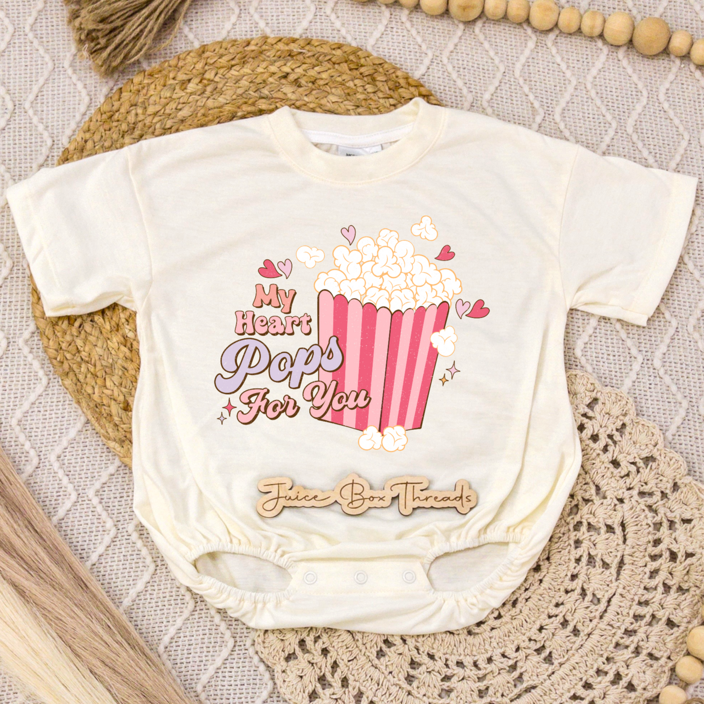 My Heart Pops for You Romper/Tee