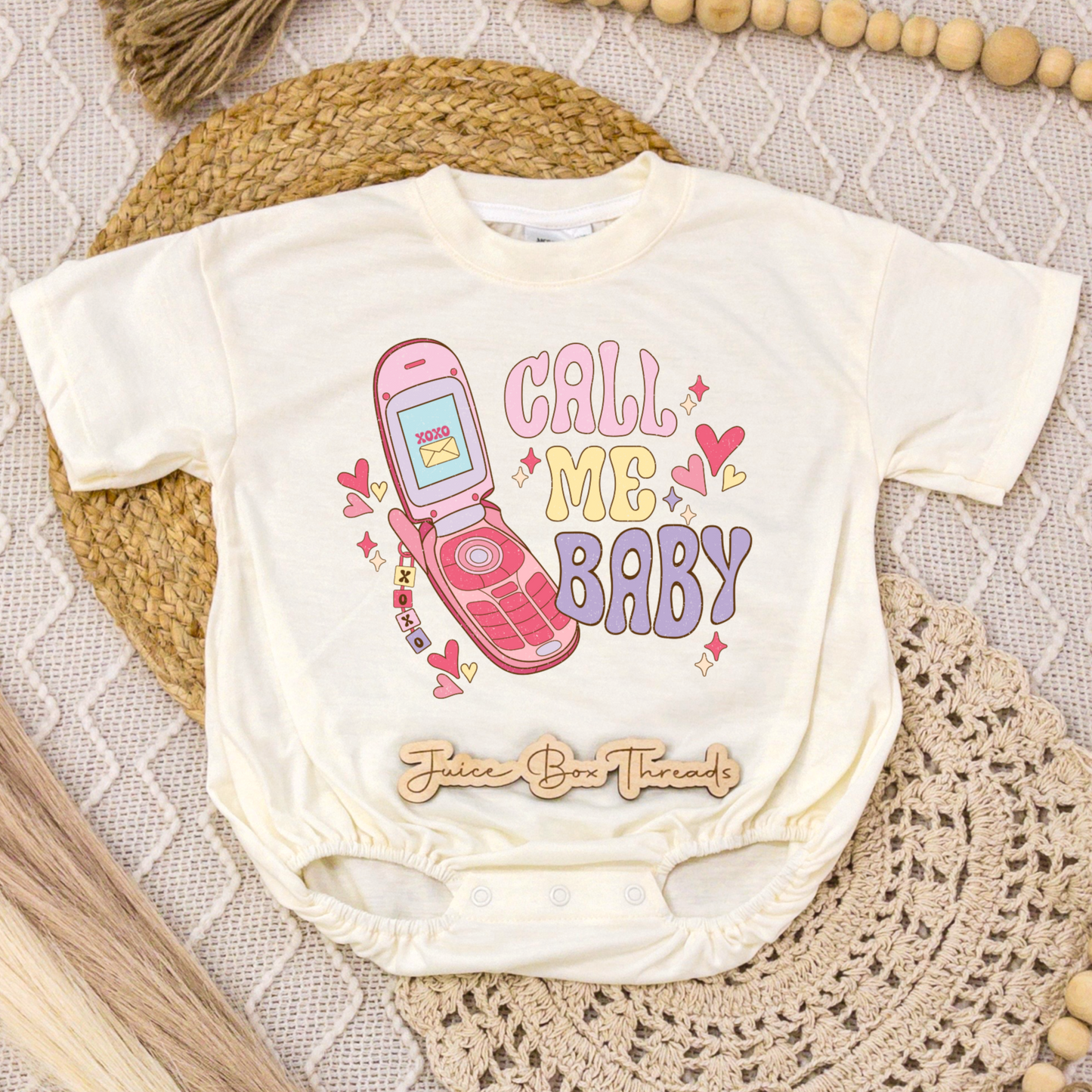 Call Me Baby Romper/Tee