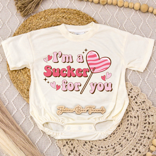 I'm A Sucker For You Romper/Tee