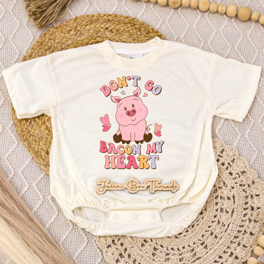 Don't Go Bacon My Heart Romper/Tee
