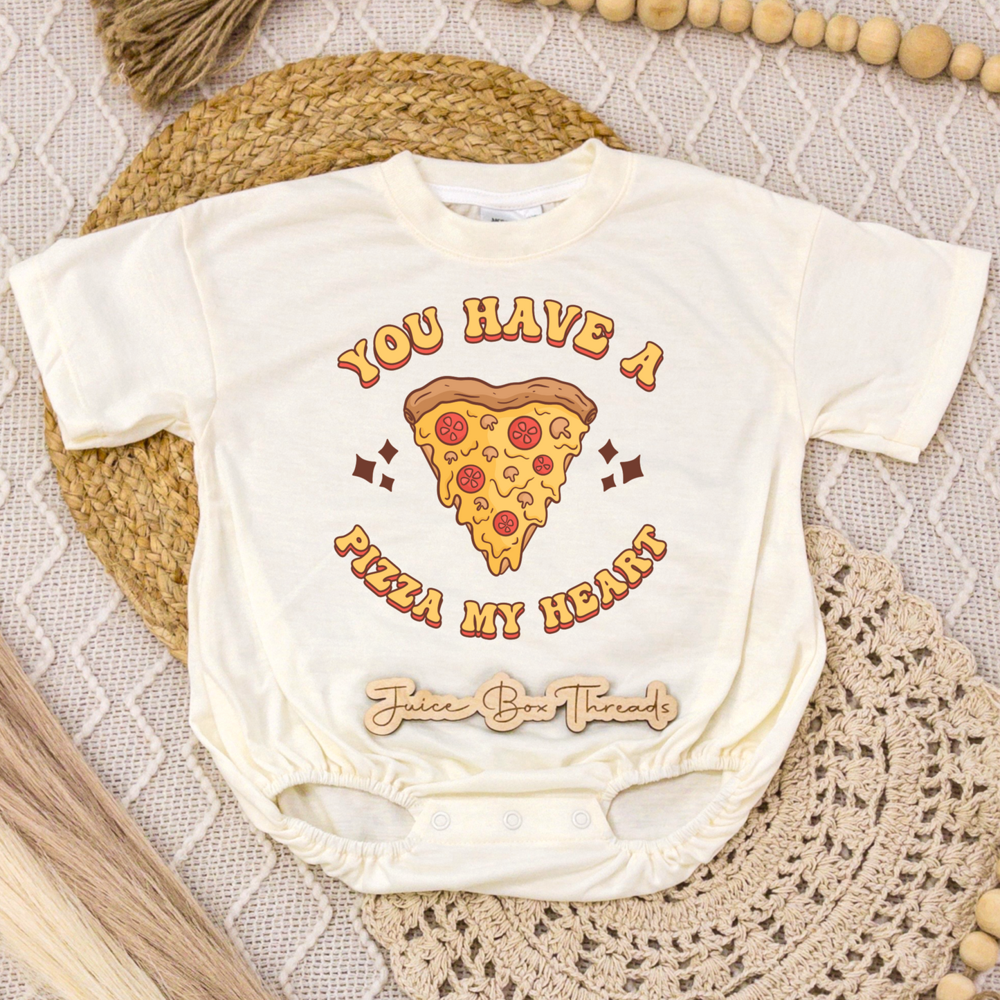 You Have a Pizza My Heart Romper/Tee
