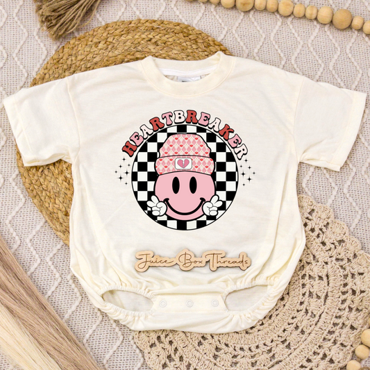 Heartbreaker Pink Romper/Tee