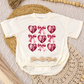 Disco Valentine's Bow Collage Romper/Tee