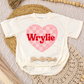Girl Name Heart Romper/Tee