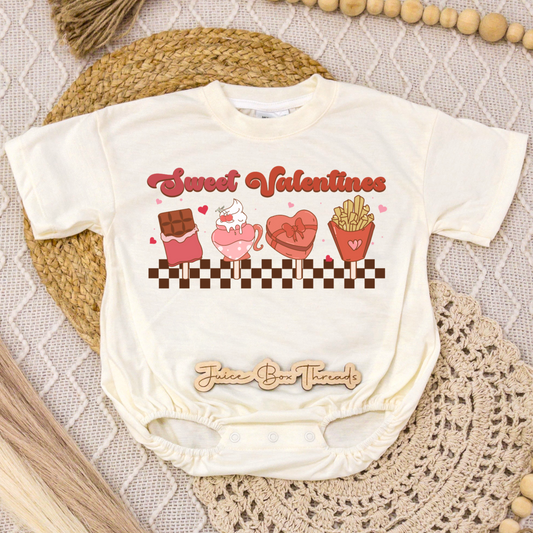 Sweet Valentines Romper/Tee