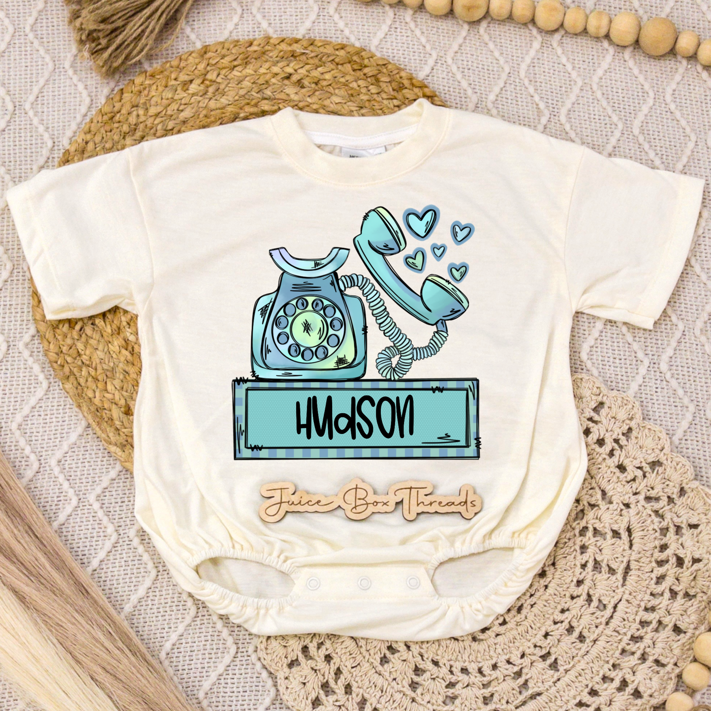Boy Phone Name Romper/Tee