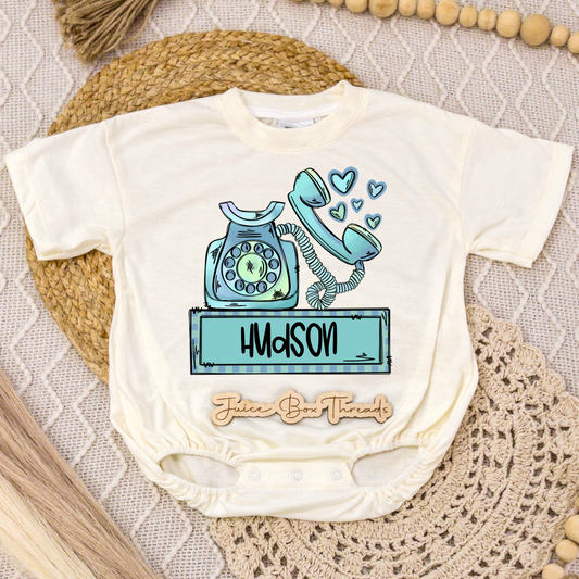 Boy Phone Name Romper/Tee