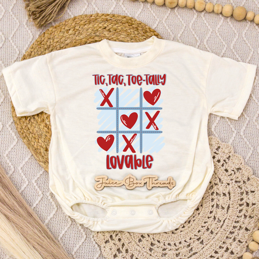 Tic, Tac, Toe-tally Lovable Romper/Tee