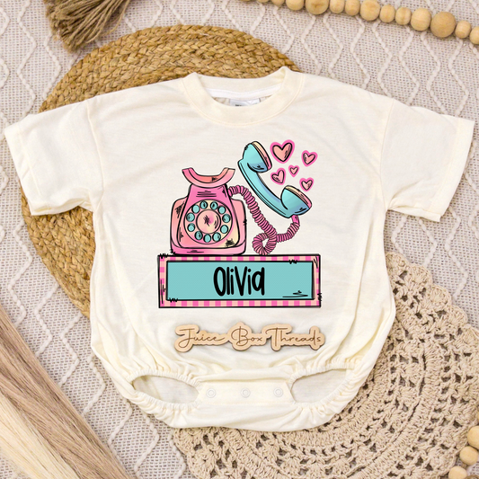 Girl Phone Name Romper/Tee
