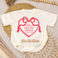 You Are So Loved Red Romper/Tee