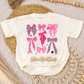 Pink Bows Collage Romper/Tee
