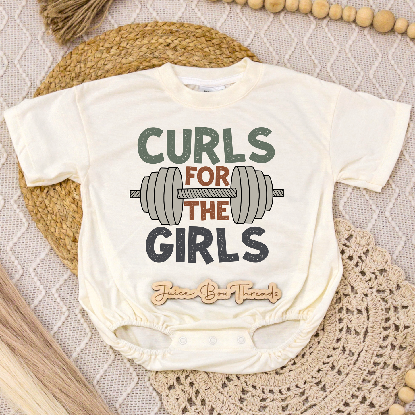 Curls for the Girls Romper/Tee