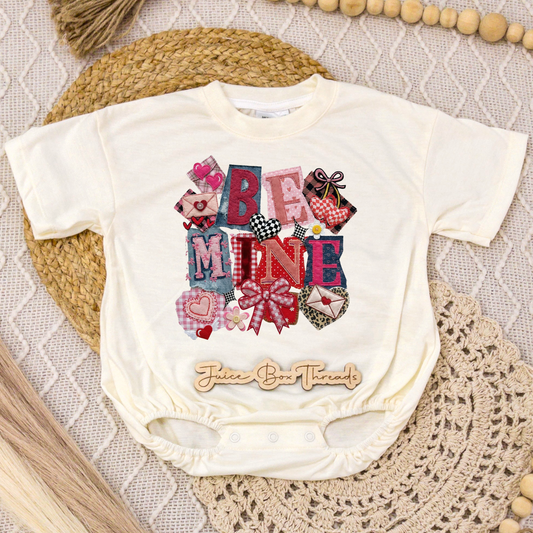 Be Mine Scrapbook Romper/Tee