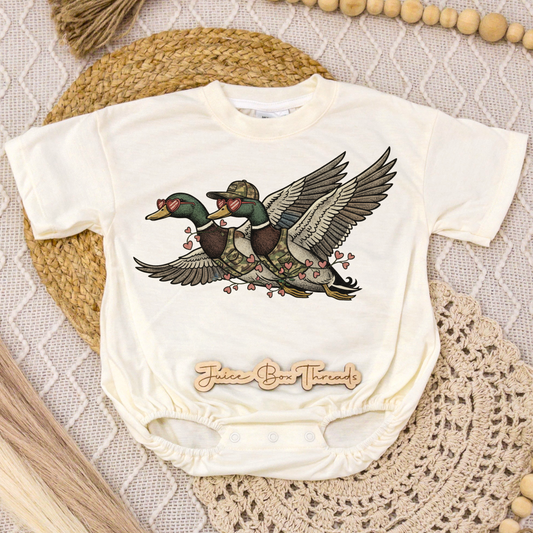 Valentine's Mallard Romper/Tee