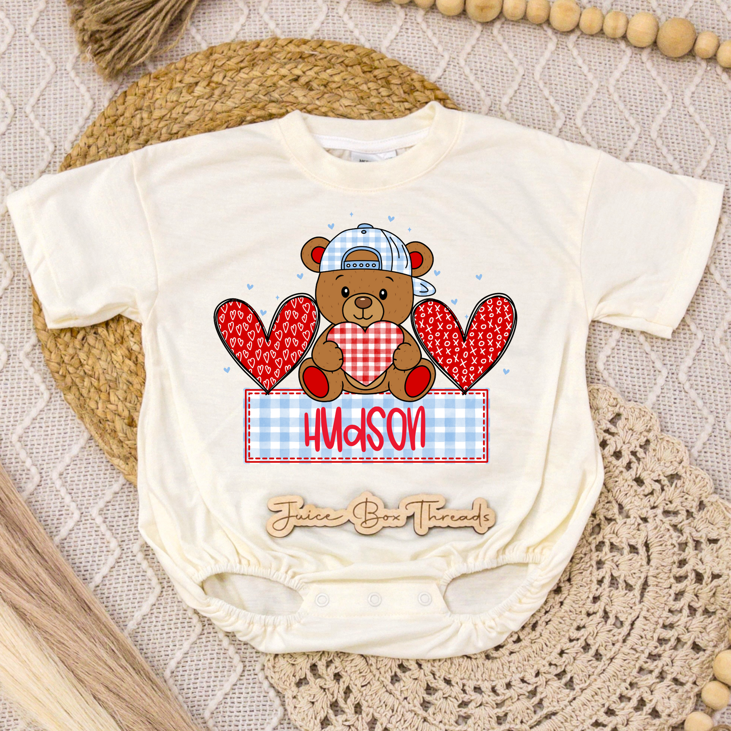 Boy Bear Name Romper/Tee