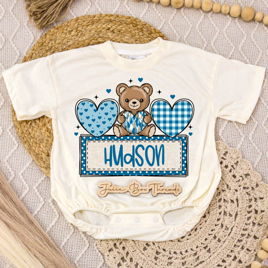 Boy Bear Name Romper/Tee