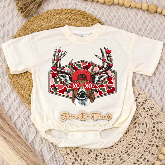 Deer Valentine's Romper/Tee