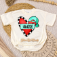 Boy Heart Name Romper/Tee