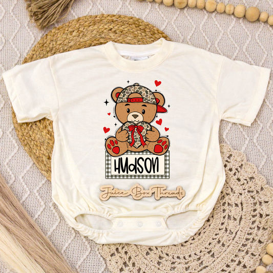 Boy Bear Name Romper/Tee