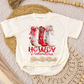 Howdy Valentine Yarn Romper/Tee