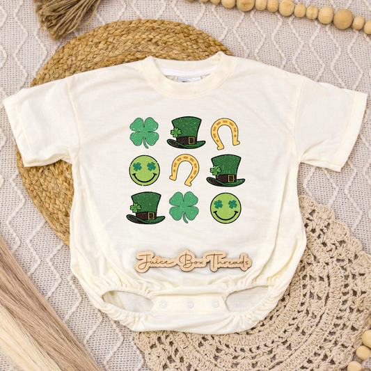 St. Patrick's Collage Romper/Tee