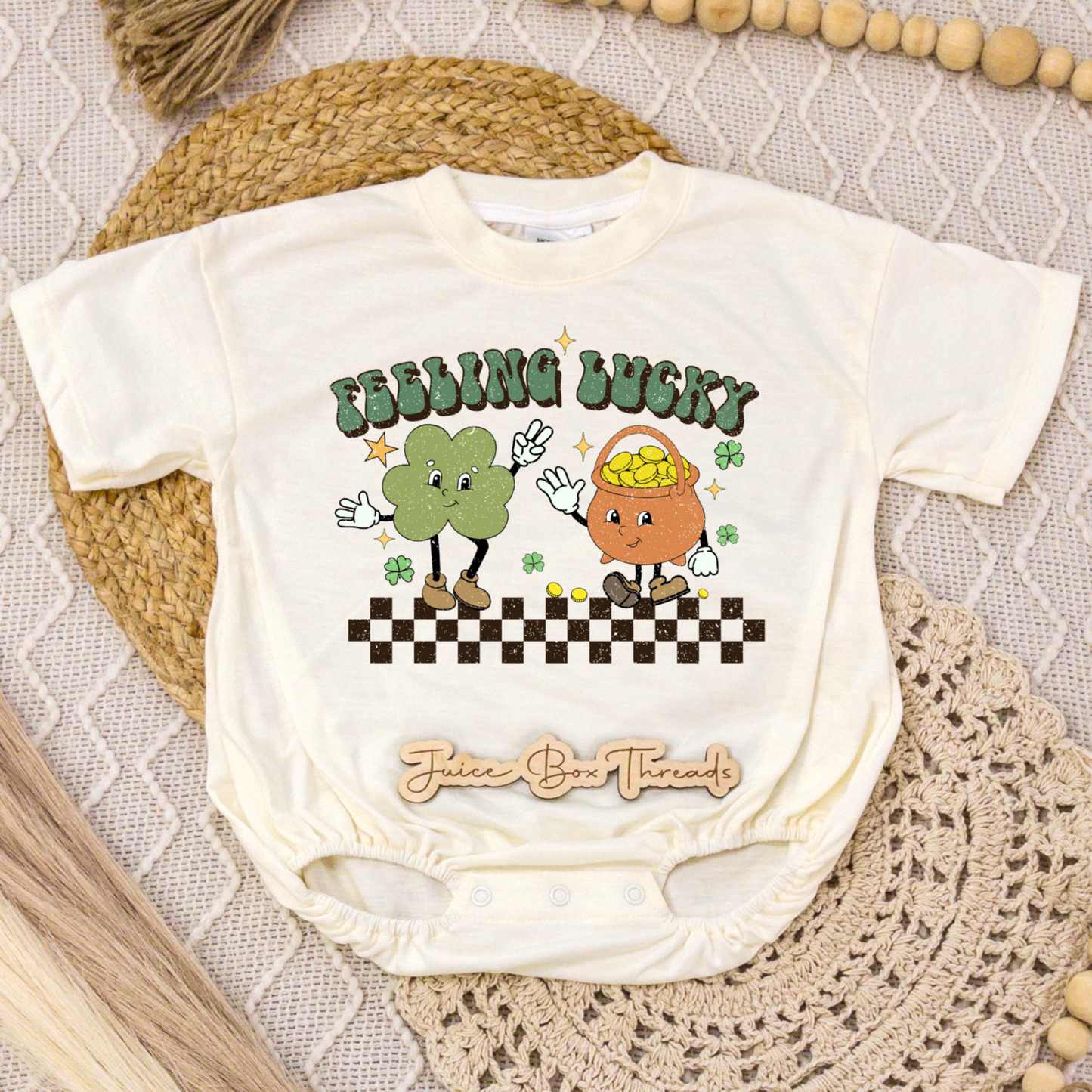 Feeling Lucky Romper/Tee