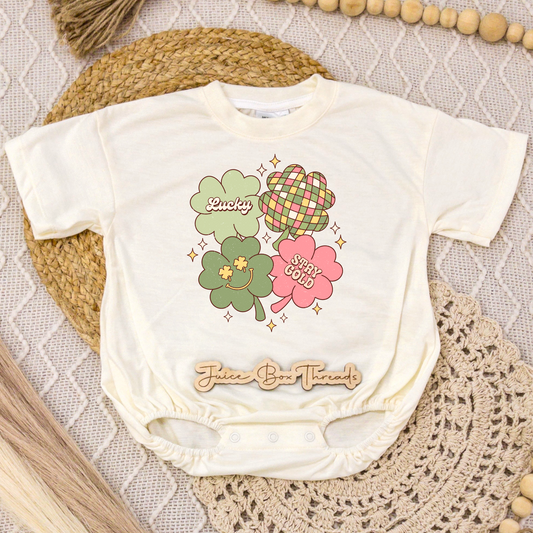 Lucky Collage Romper/Tee
