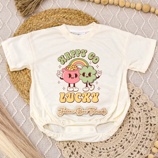 Happy Go Lucky Romper/Tee