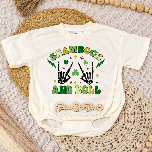 Shamrock and Roll Romper/Tee
