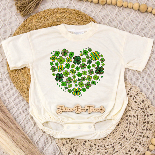 Clover Heart Romper/Tee