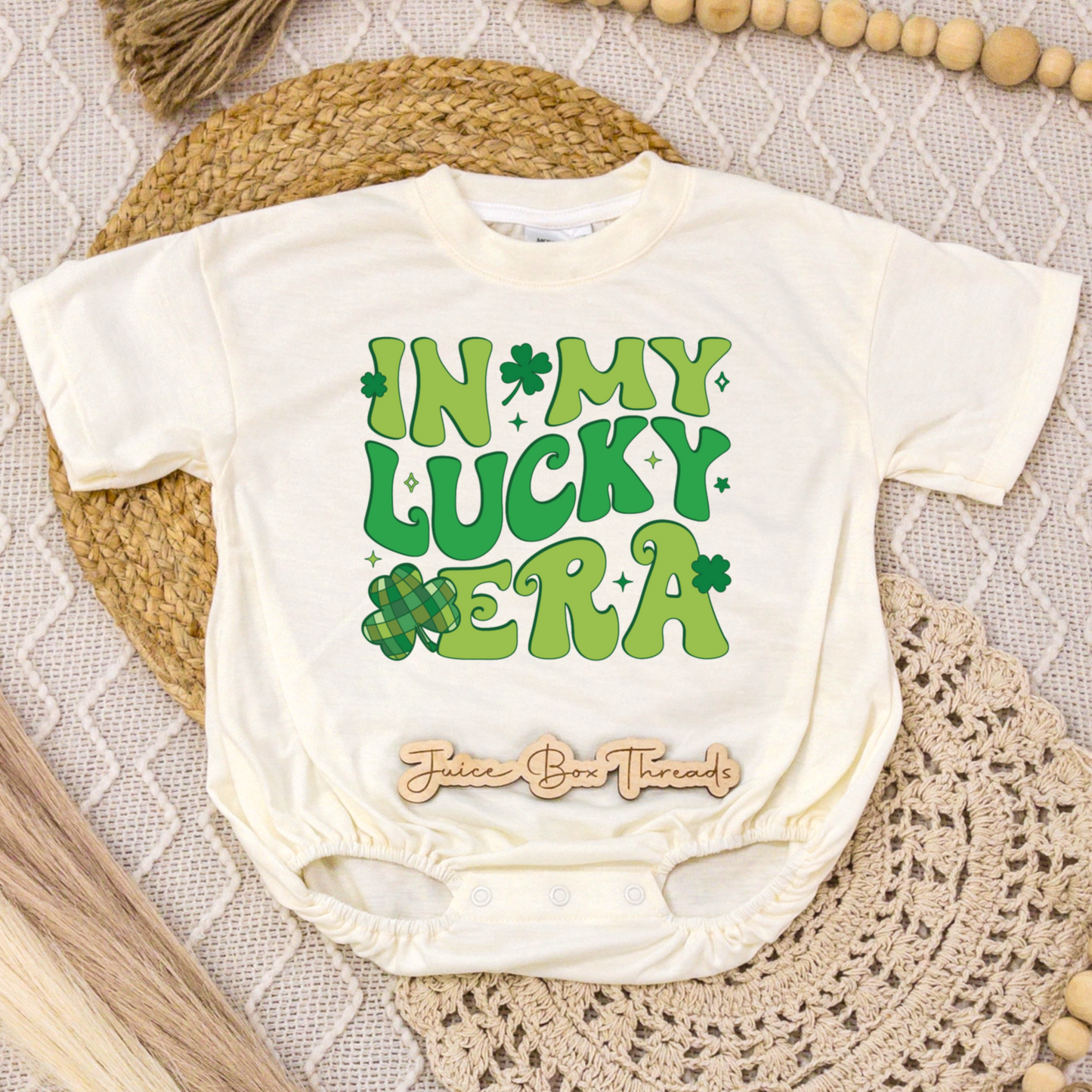 In My Lucky Era Romper/Tee