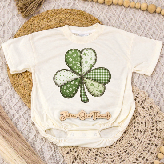 Quilted Clover Romper/Tee