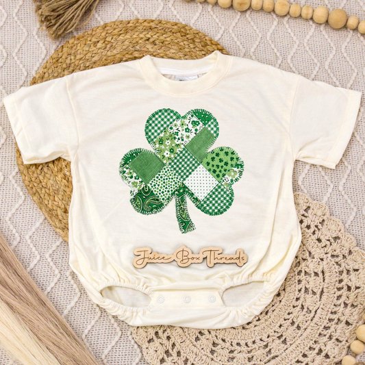 Quilted Clover Romper/Tee