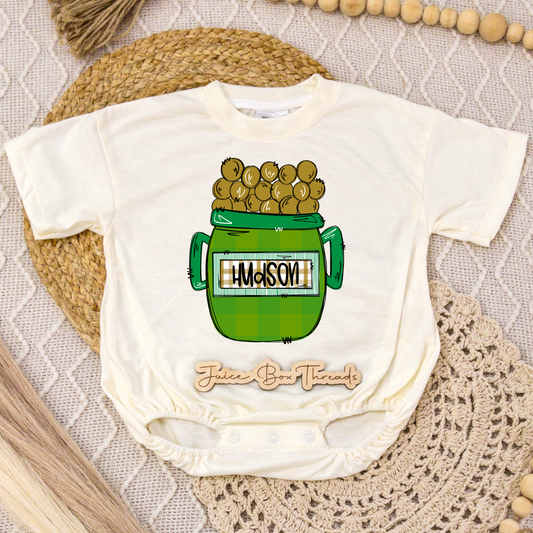 Boy Name St. Patrick's Romper/Tee