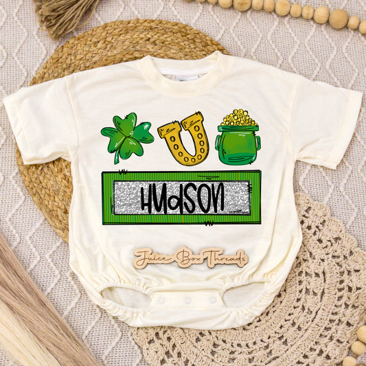 Boy Name St. Patrick's Romper/Tee