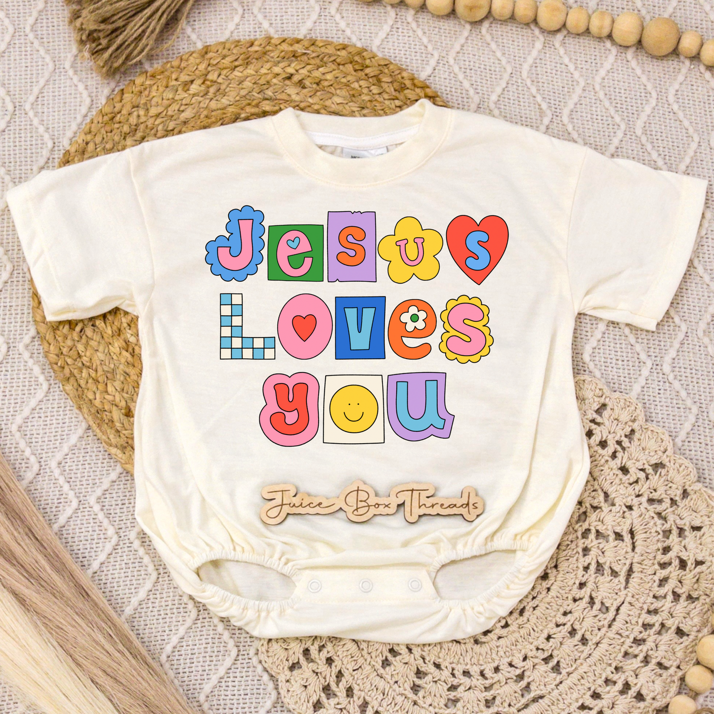 Jesus Loves You Romper/Tee
